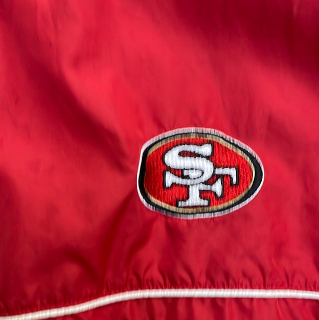 Y2K Sports Illustrated NFL San Francisco 49ers Windbreaker Jacket 2XL
