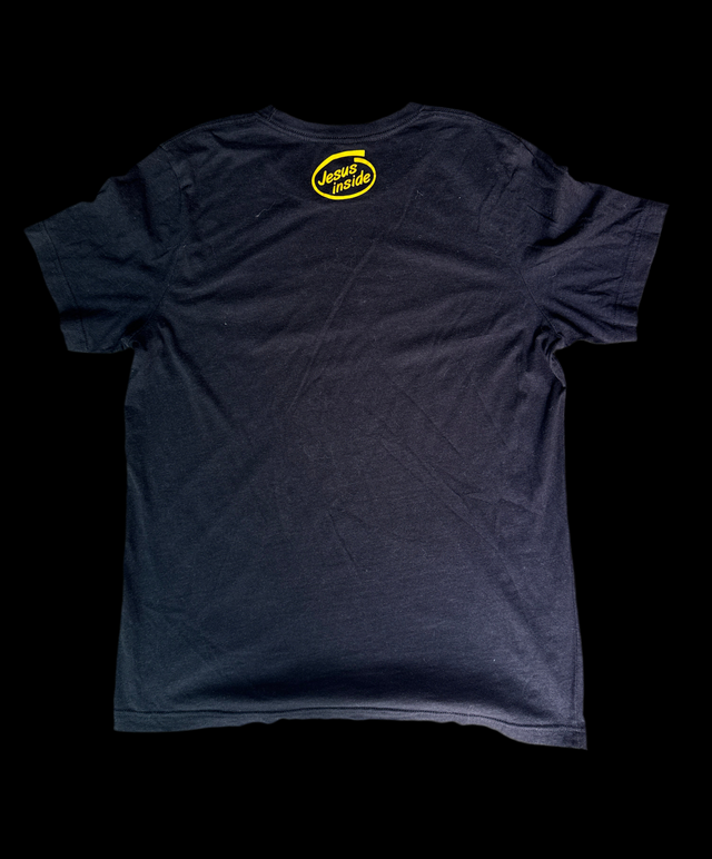 Christian Tee  “Set Free [from Sin]” Romans 6:7 Verse Graphic (Jesus Inside Back Hit) M