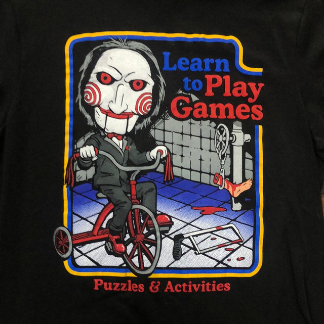 Saw Movie Learn to Play Games Shirt M