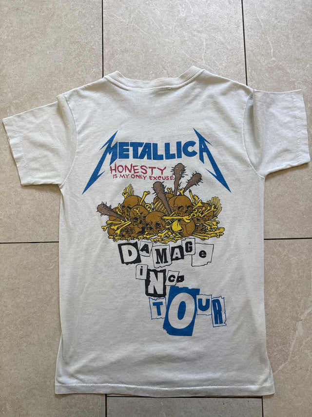 Vintage 1988 Metallica Damage Inc. Pushhead Tour T-Shirt Small