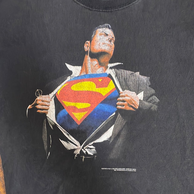 Vintage 90s Superman Shirt Graphitti Shirt XL
