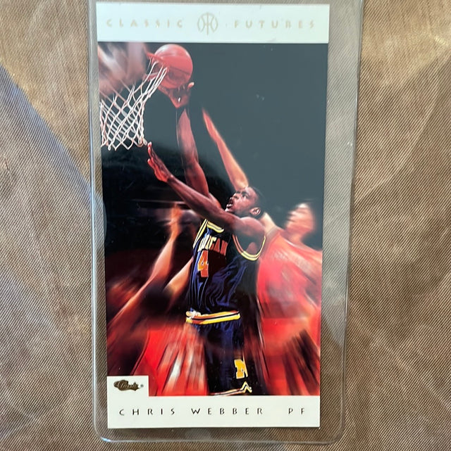 Chris Webber Michigan Wolverines 1993 Classic Futures #1 Rookie Card