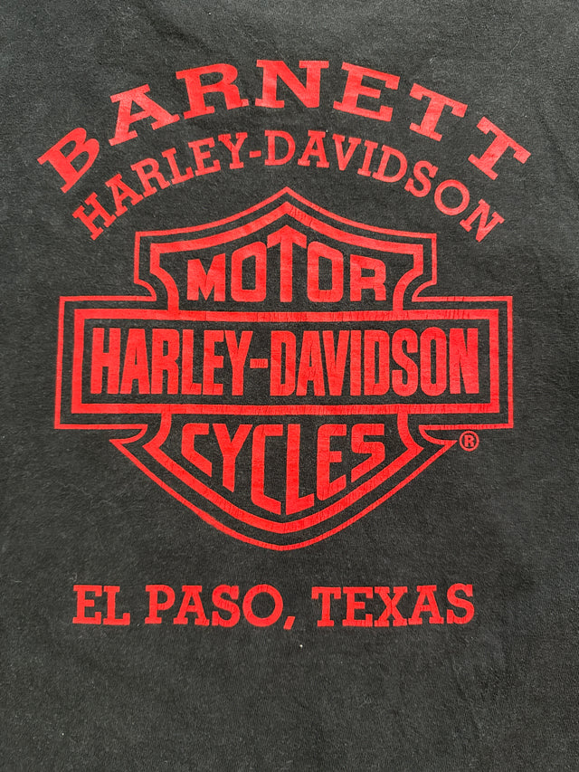 Vintage 2001 Harley-Davidson Fat Boy Barnett Harley-Davidson El Paso Texas T-Shirt 3XL