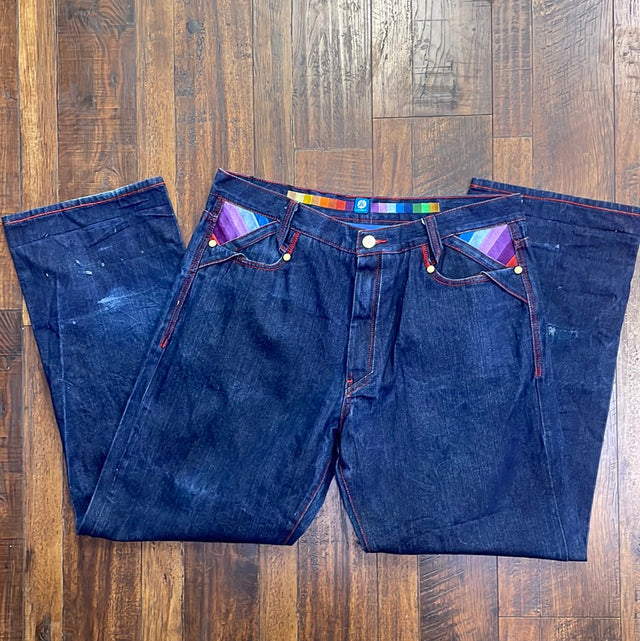 Y2K Coogi Embroidered Jeans 42x34
