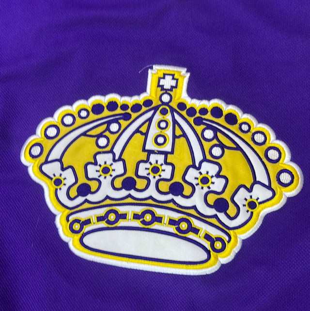 LA Kings Anze Kopitrar #11 Legends Night Purple and Gold Reebok Jersey XL