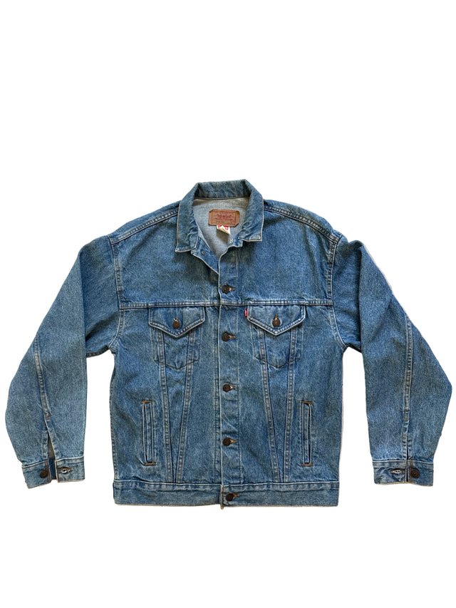 Vintage 1980s Levi’s 57508 Type III Trucker Denim Jacket Made USA XL