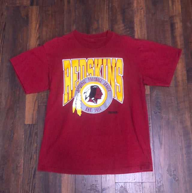 Vintage 90s NFL Washington Reskins Trench Shirt XL