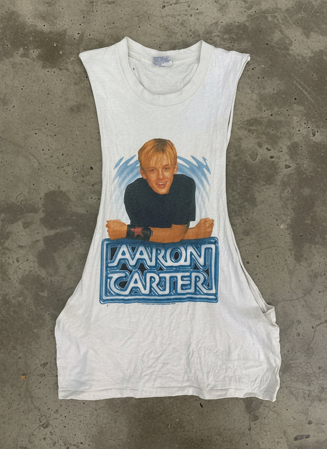 2001 Aaron Carter Cutoff Tank Top (Size S)