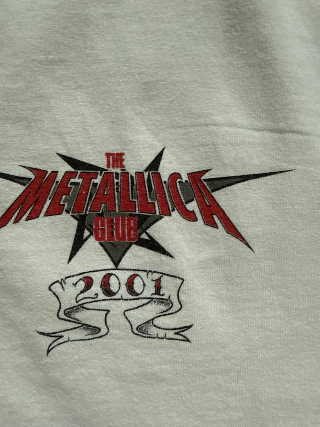 Vintage 2000 Metallica MetClub 2001 James Hetfield Art Spider Web Skull T-Shirt XL