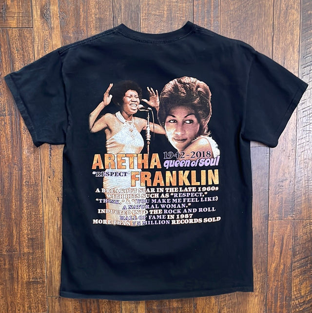 Aretha Franklin Memorial Shirt M