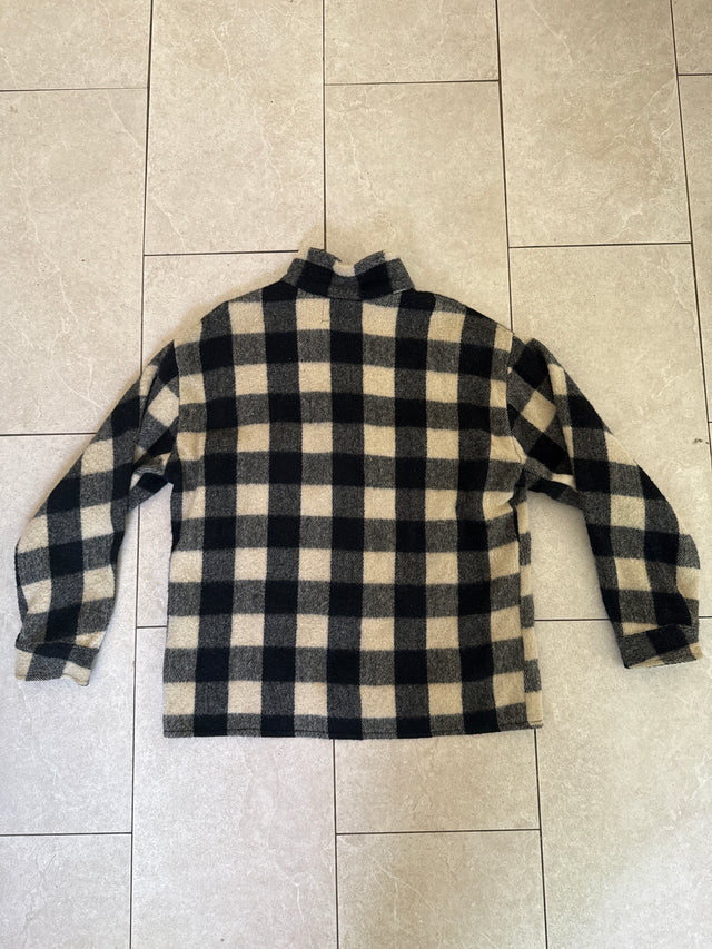 1970s Humphrey Woolen Co Buffalo Plaid Wool Hunting Jacket Size XL