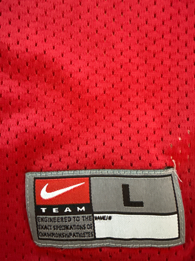 Vintage 2002 Ohio State Buckeyes #2 Nike Team Football Jersey Red Size Large