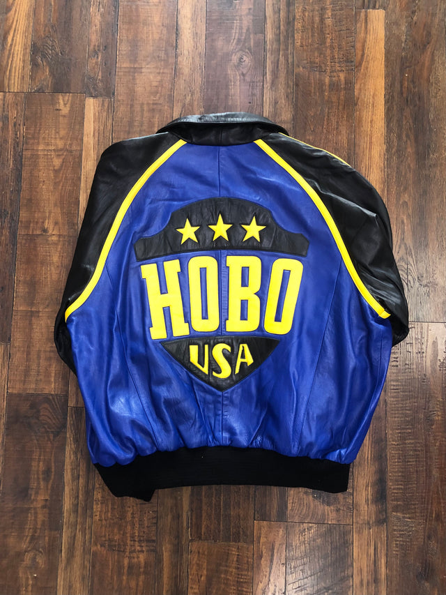 Vintage 90s Hobo USA Michael Hoban North Beach Leather Jacket XL