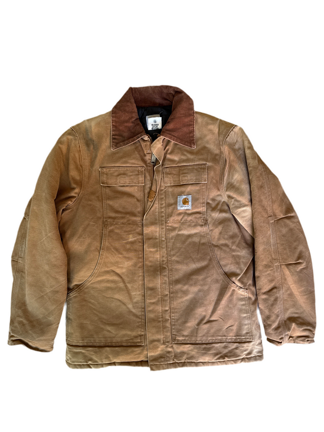 Vintage 1980s Carhartt Detroit Jacket – Made in USA, Union Tag – Brown Duck, Size 40 Regular