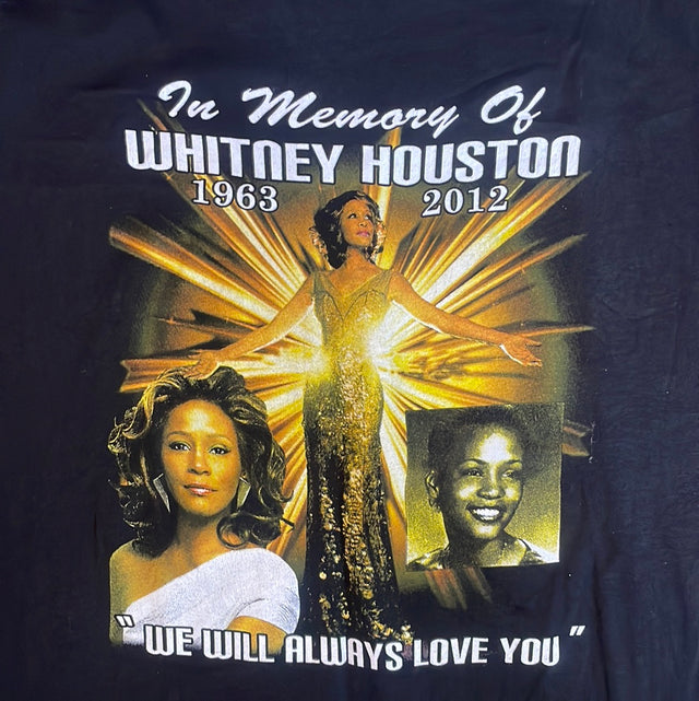 Whitney Houston Memorial Rap Shirt 2XL