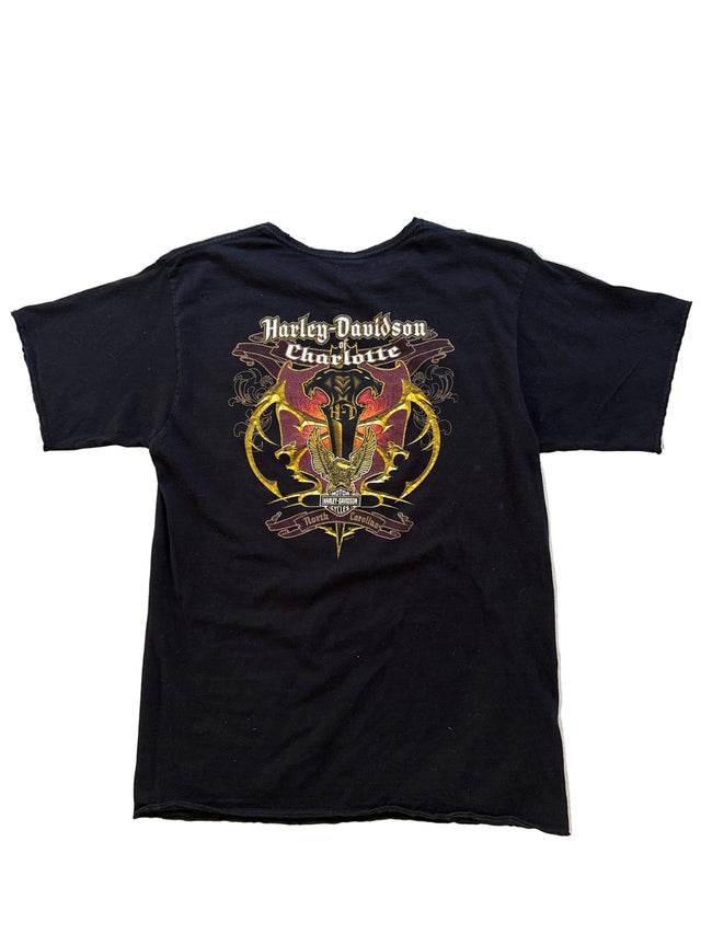 2007 Harley-Davidson Charlotte North Carolina Eagle Graphic T-Shirt Size Large Made USA