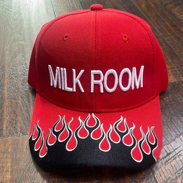 Milk Room Flame Hat Red