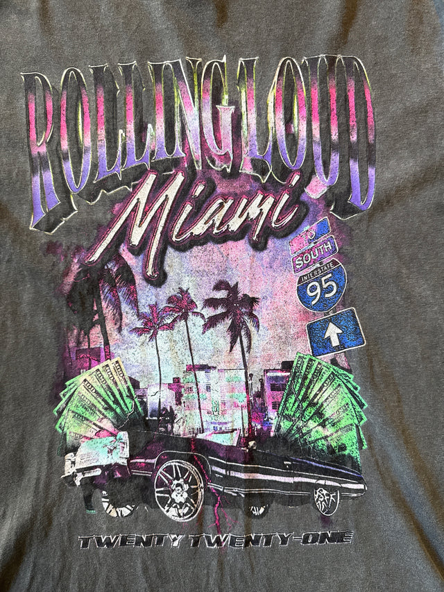 2021 Rolling Loud Miami Festival Tee ASAP Rocky Travis Scott Playboi Carti Size M