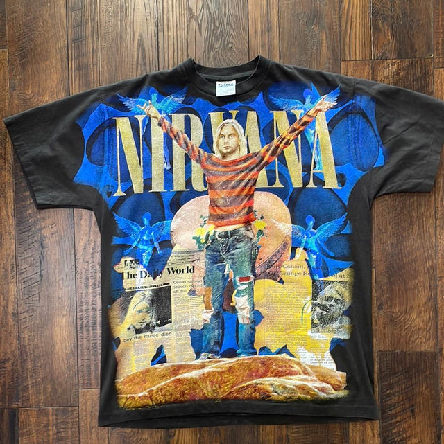 Nirvana Kurt Cobain All Over Print XL Nirvana Kurt Cobain All Over Print XL