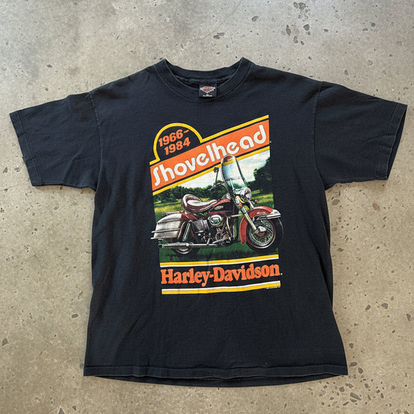Vintage 1991 Holoubek Harley-Davidson Shovel-head T-Shirt Stubbs