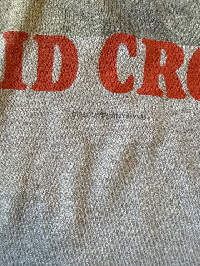Vintage 1989 David Crosby Flag Gun Winterland T-Shirt Made in USA Large