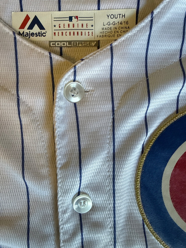 2017 Chicago Cubs Kris Bryant #17 2016 World Series Champions Majestic Jersey Youth L 14/16