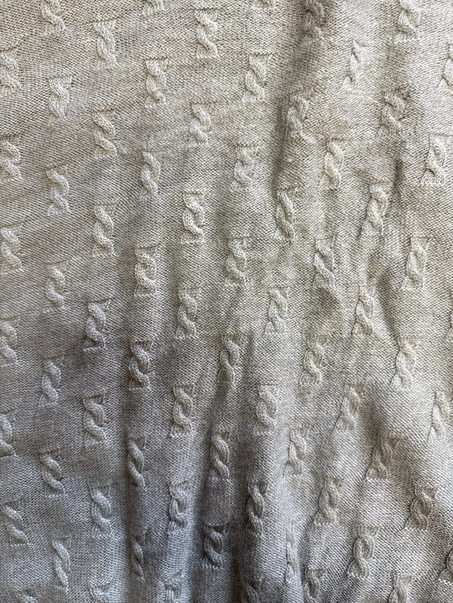 Lord & Taylor Metropolitan Italian Merino Wool Sweater – Light Gray (XXL)