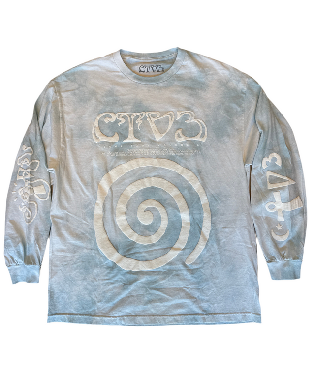 Jaden Smith CTV3 Tie-Dye Long Sleeve Shirt – Peace Love Graphic (Size Large)