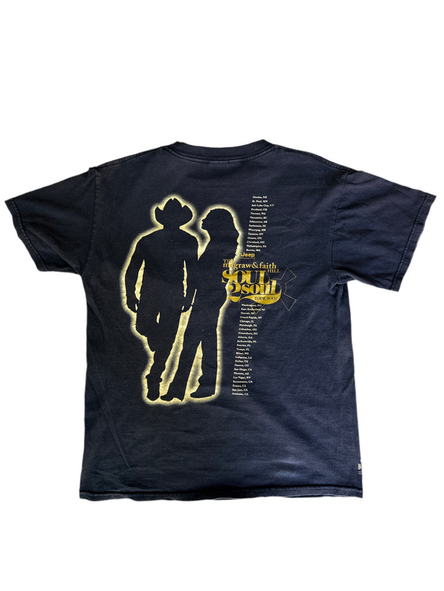 Vintage 2007 Tim McGraw & Faith Hill Soul2Soul Tour Tee (Tennessee River Tag)