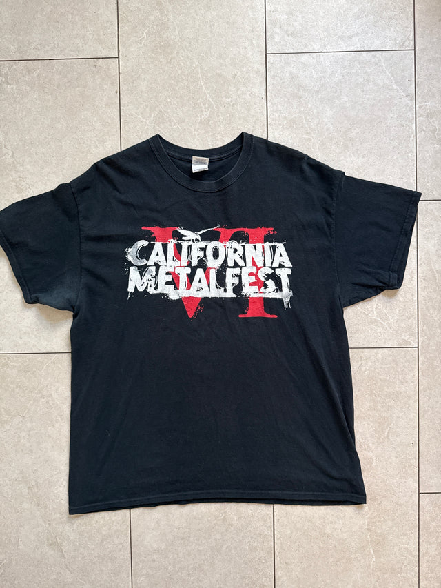 2012 California Metalfest VI Killswitch Engage Asking Alexandria Suicide Silence Tour T-Shirt XL