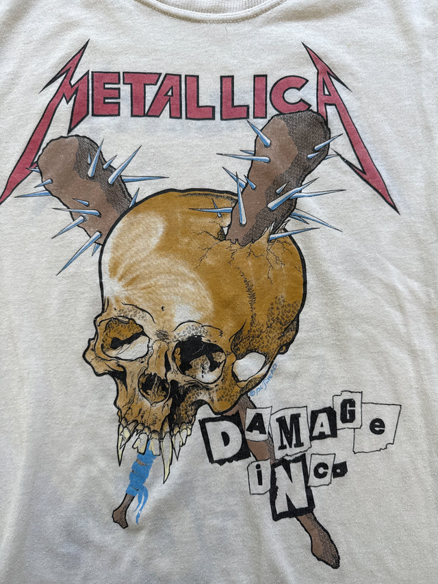 Vintage 1988 Metallica Damage Inc. Pushhead Tour T-Shirt Small