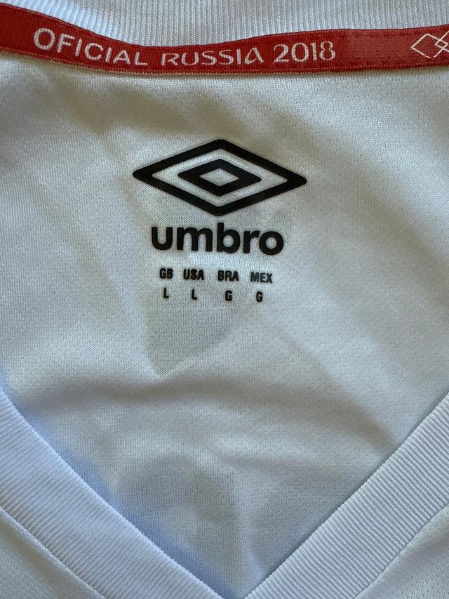 Peru National Team Jersey – 2018 Russia World Cup – Guerrero #9 – Size L – Umbro