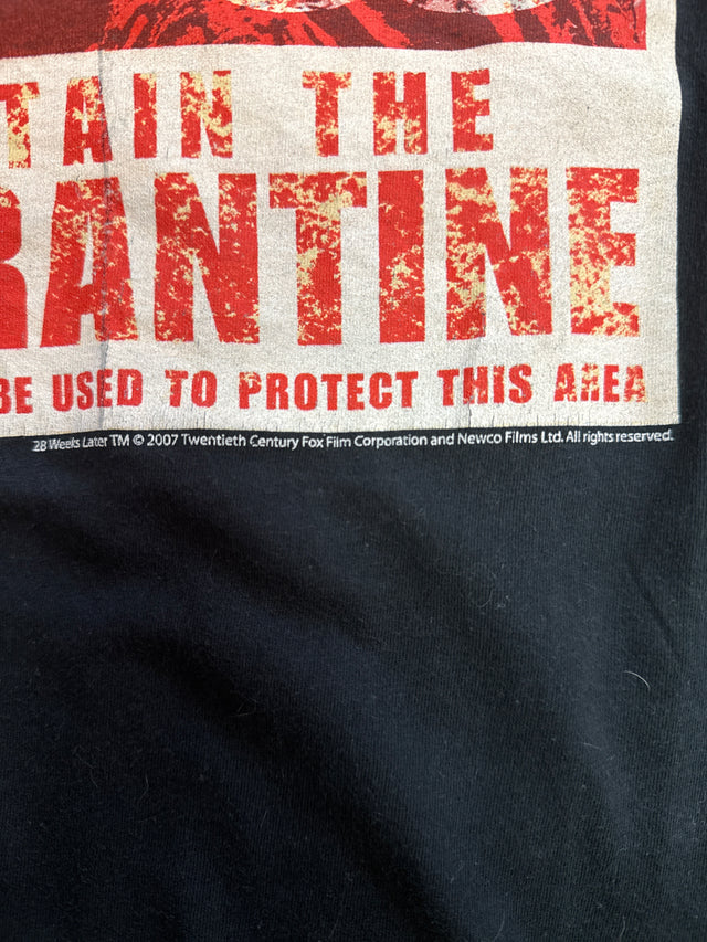 2007 28 Weeks Later “Maintain the Quarantine” Promo Tee – Black (XL)