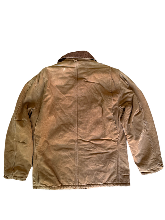 Vintage 1980s Carhartt Detroit Jacket – Made in USA, Union Tag – Brown Duck, Size 40 Regular