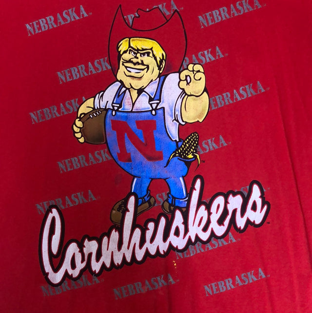 VTG 90s Nebraska Cornhuskers Big Hit Shirt XL