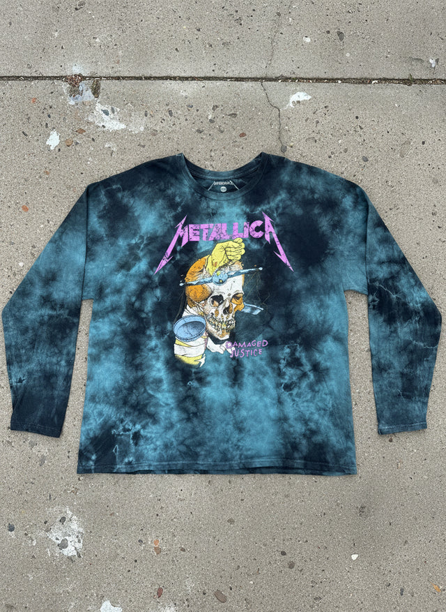 Metallica “Damaged Justice” Pushead Tie-Dye Long Sleeve – XXL