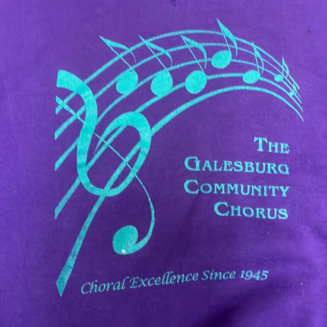 Vintage 80s Galesburg Community Chorus Crewneck L