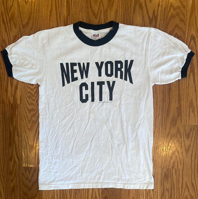 90s New York City RInger Shirt S