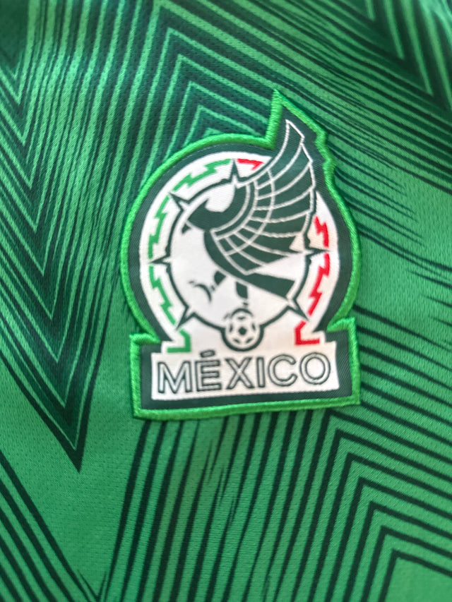 Mexico National Team Soccer Jersey – Green/Red (Size L, Chevron Pattern)