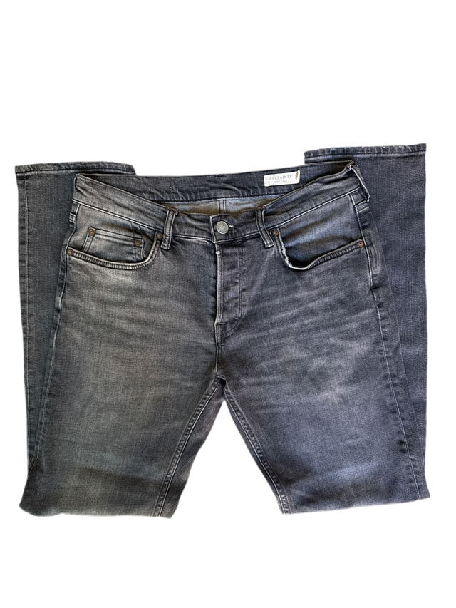 AllSaints Reed Slim Jeans – Grey Wash (W32)