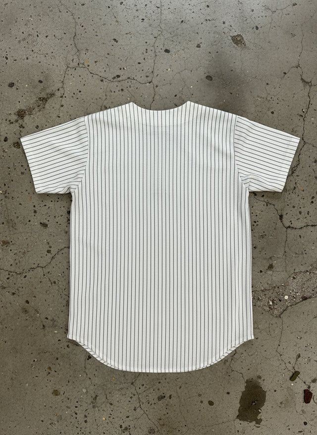 Vintage 1993 New York Yankees Teamwork MLB Pinstripe Jersey Made in USA Size M