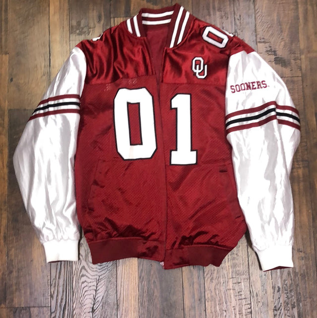 Vintage Oklahoma University Sooners Reversible Jacket XL