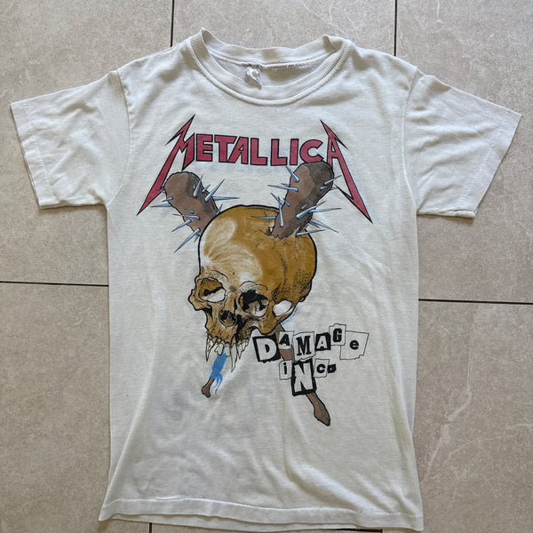 Vintage 1988 Metallica Damage Inc. Pushhead Tour T-Shirt Small