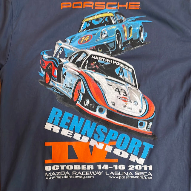 2011 PORSCHE Rennsport Reunion IV Laguna Seca Shirt M