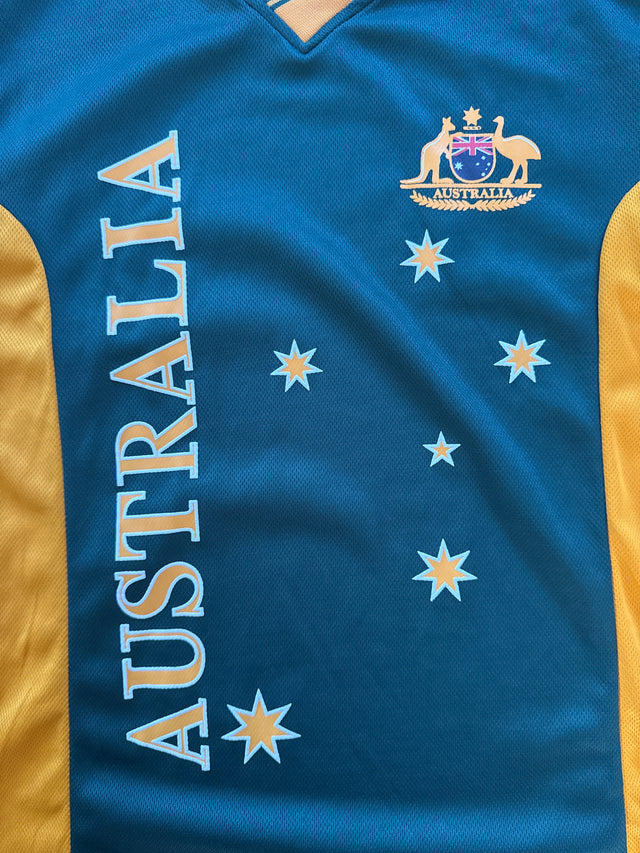 Australia National Team Jersey – XS – Green & Gold Flag Stars Kit by Hoxley