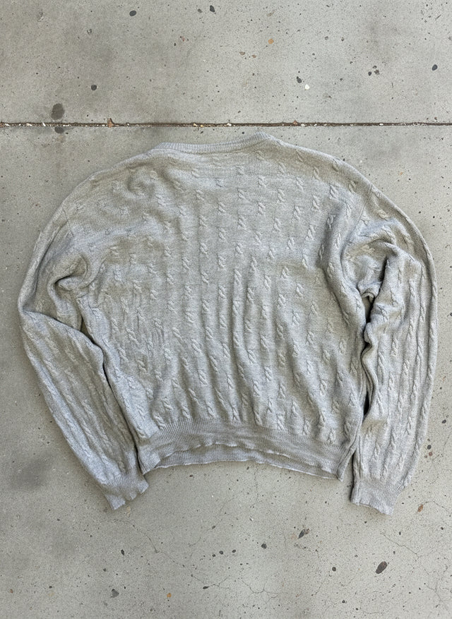 Lord & Taylor Metropolitan Italian Merino Wool Sweater – Light Gray (XXL)