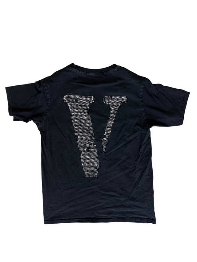 VLONE “FRIENDS-” Rhinestone Tee Black (Small, Made in USA)