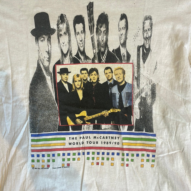 1989 Brockum Paul McCartney World Tour Shirt USA L