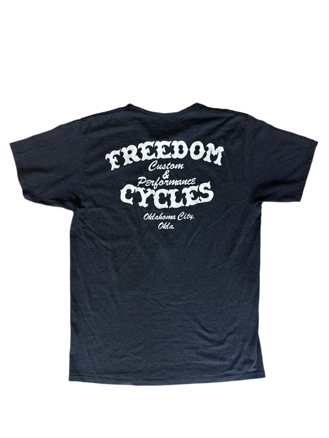 Vintage 1990 Harley-Davidson 3D Emblem Tee American Made, Reworked Collar