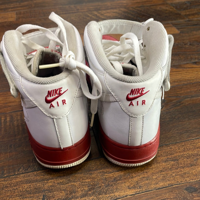 Air Force 1 Mid '07 White Varsity Red (No Box) 10